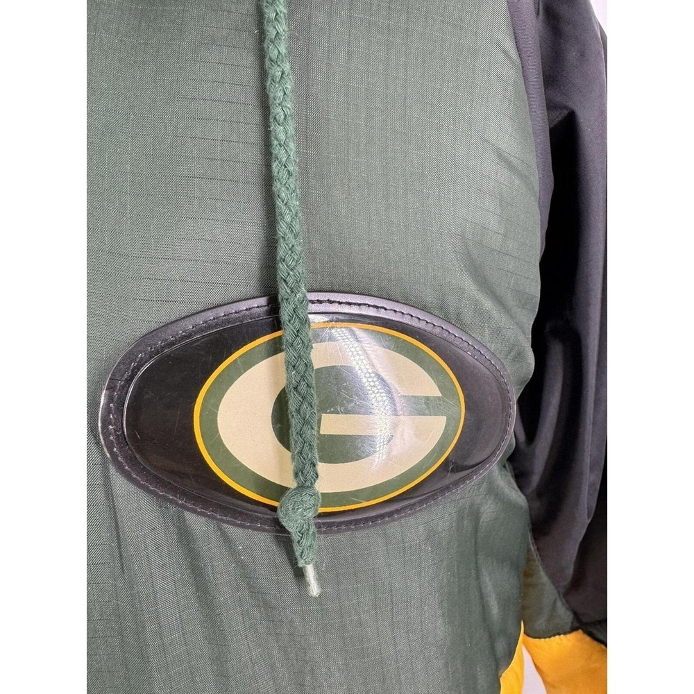 Vintage 90s ProPlayer NFL Green Bay Packers Puffer Jacket - Size Large - Picture 4 of 7
